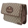 Sac bandoulière Gucci  Suprême GG en toile monogram beige et cuir marron - Detail D3 thumbnail