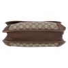 Sac bandoulière Gucci  Suprême GG en toile monogram beige et cuir marron - Detail D4 thumbnail