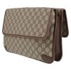 Bolso bandolera Gucci  Suprême GG en lona Monogram beige y cuero marrón - Detail D5 thumbnail