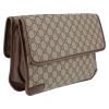 Bolso bandolera Gucci  Suprême GG en lona Monogram beige y cuero marrón - Detail D6 thumbnail