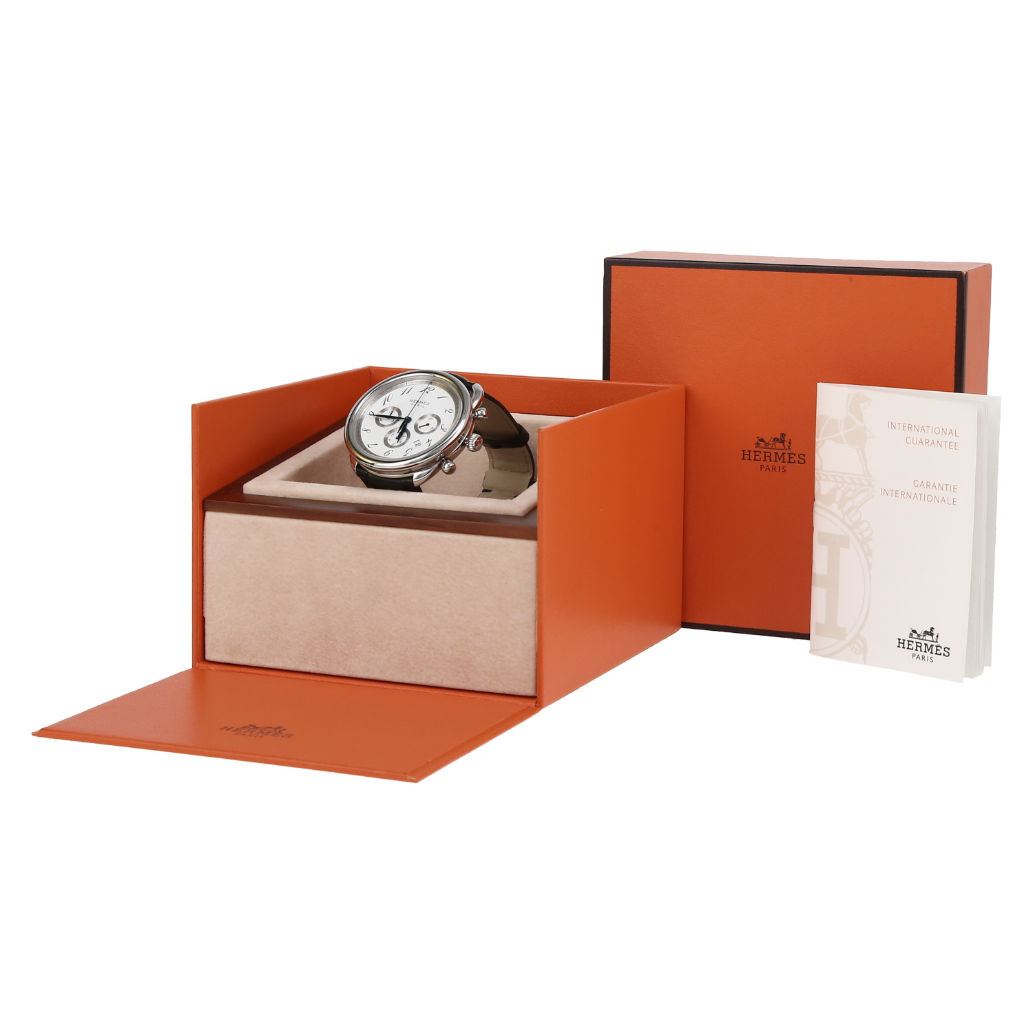 Hermès Arceau Chrono  in stainless steel Ref: Hermes - AR4.910  Circa 2010 - Detail D2