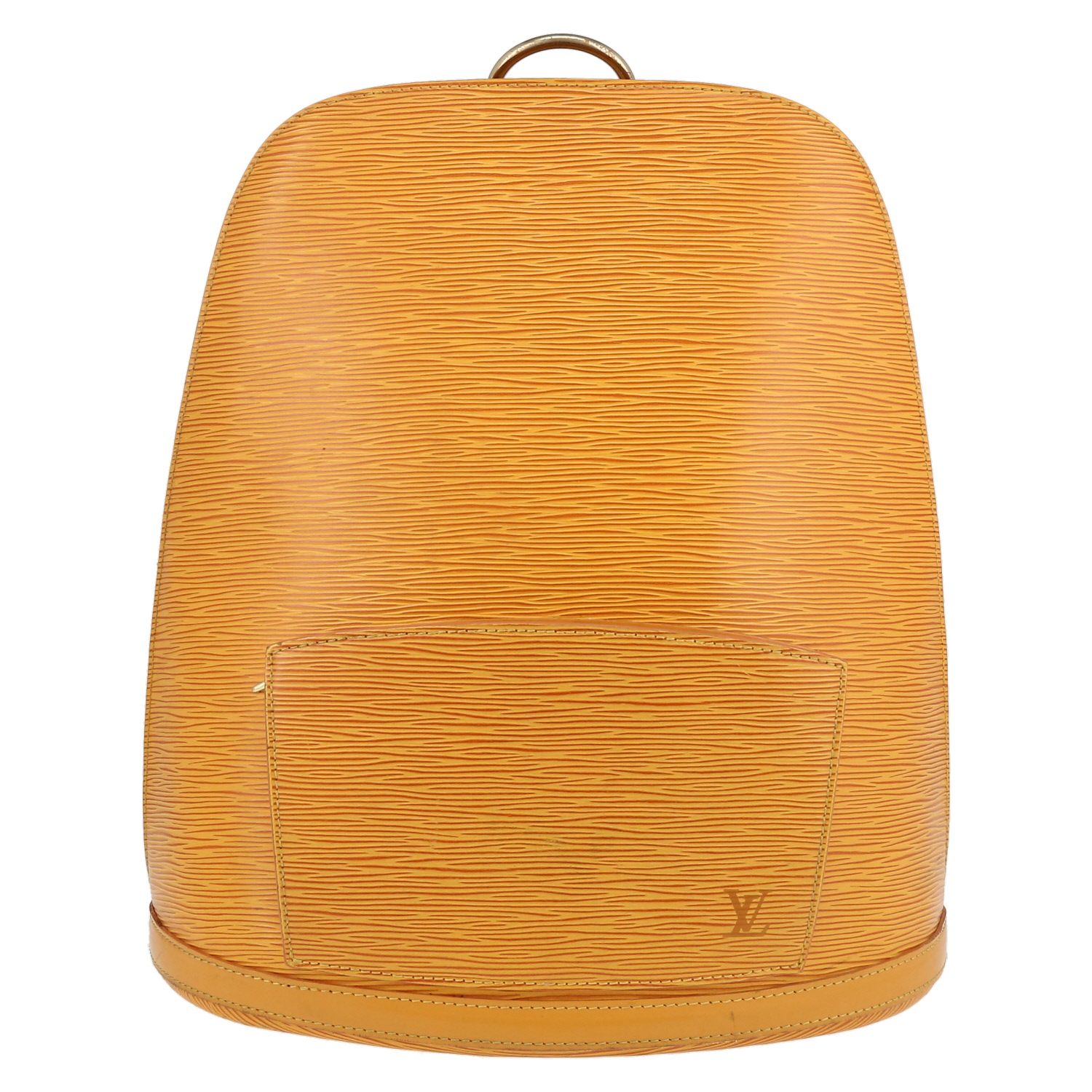 Sac à dos Louis Vuitton Gobelins - Backpack en cuir épi jaune - Detail D2