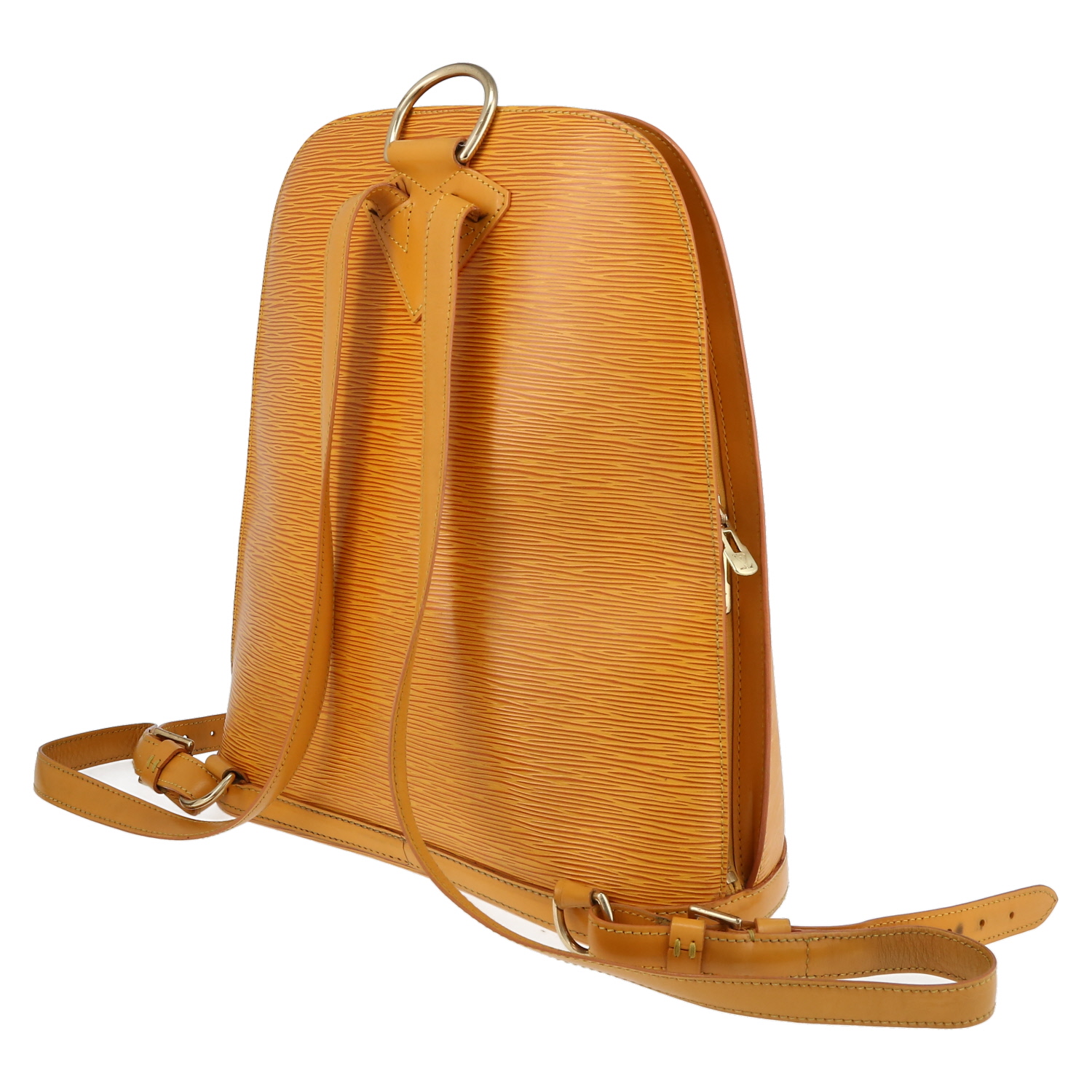Louis Vuitton Gobelins - Backpack backpack in yellow epi leather - Detail D5