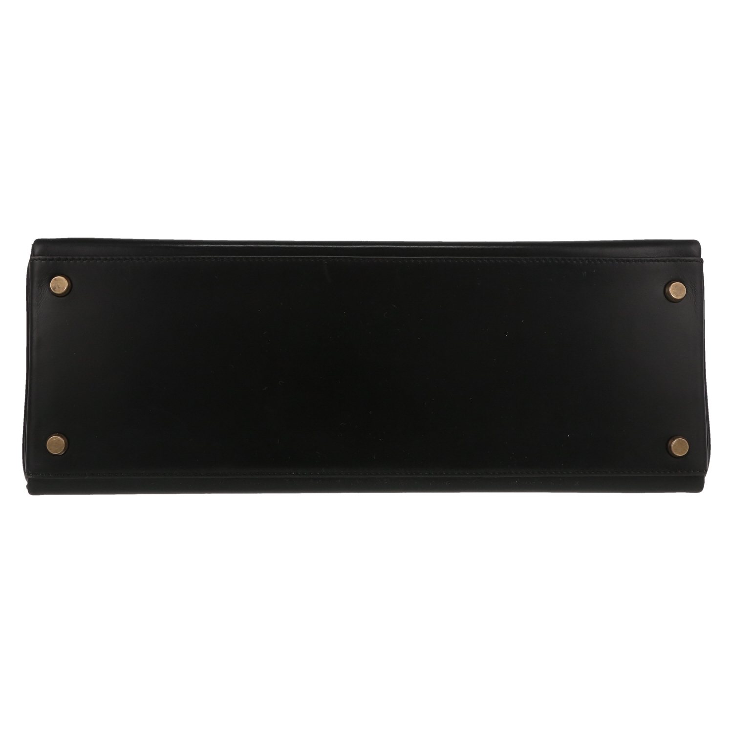 Borsa Hermès  Kelly 35 cm in pelle box nera - Detail D1