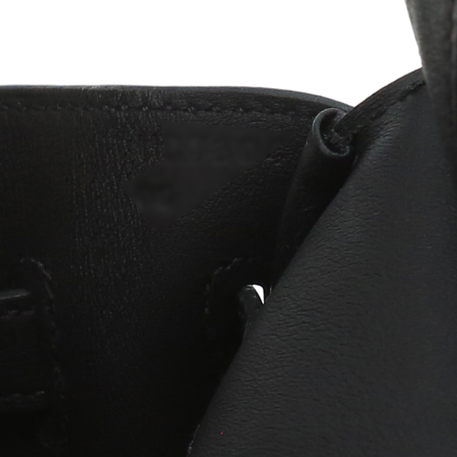 Borsa Hermès  Birkin 25 cm in tela nera e pelle nera - Detail D4