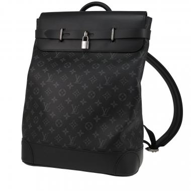 Louis Vuitton  Steamer Bag backpack  in Éclipse monogram canvas  and black leather
