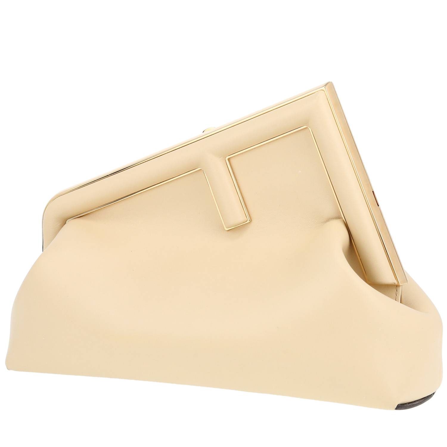 Fendi  First Petit pouch  in beige leather - 00pp