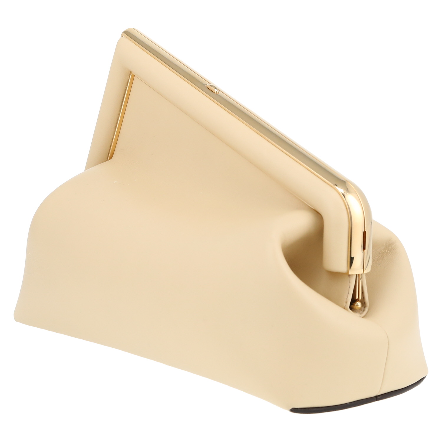 Pochette Fendi  First Petit in pelle beige - Detail D5