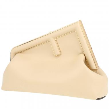 Pochette Fendi  First Petit in pelle beige