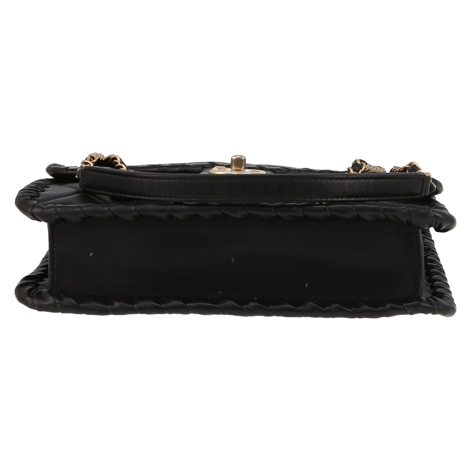 Sac à main Chanel  Timeless en cuir matelassé noir - Detail D1