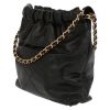 Shopping bag Chanel  22 mini  in pelle nera - Detail D5 thumbnail