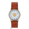 Reloj Hermès Sellier de acero y oro chapado Circa 1990 - 360 thumbnail