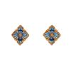 Buccellati Opera Tulle medium model earrings in yellow gold and enamel - 00pp thumbnail