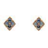 Buccellati Opera Tulle medium model earrings in yellow gold and enamel - 360 thumbnail