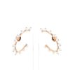 Hermès  earrings in pink gold and cultured pearls - 360 thumbnail
