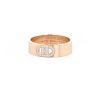 Sortija Hermès H d'Ancre de oro rosa y diamante - 00pp thumbnail