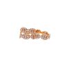 Sortija doble Hermès Chaine d'Ancre de oro rosa y diamante - 00pp thumbnail