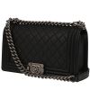 Bolso bandolera Chanel  Boy en cuero acolchado negro - 00pp thumbnail