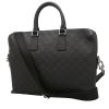 Louis Vuitton  Porte documents Voyage briefcase  in black damier canvas  and black leather - 00pp thumbnail