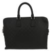Louis Vuitton  Porte documents Voyage briefcase  in black damier canvas  and black leather - Detail D2 thumbnail