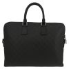 Louis Vuitton  Porte documents Voyage briefcase  in black damier canvas  and black leather - Detail D7 thumbnail