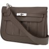 Hermès  Berline shoulder bag  in grey Swift leather - 00pp thumbnail