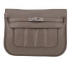 Hermès  Berline shoulder bag  in grey Swift leather - 360 thumbnail