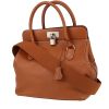 Hermès  Tool Box handbag  in gold Swift leather - 00pp thumbnail