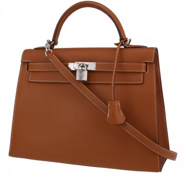 Hermes Herbag 2016 collection in beige with leather trim