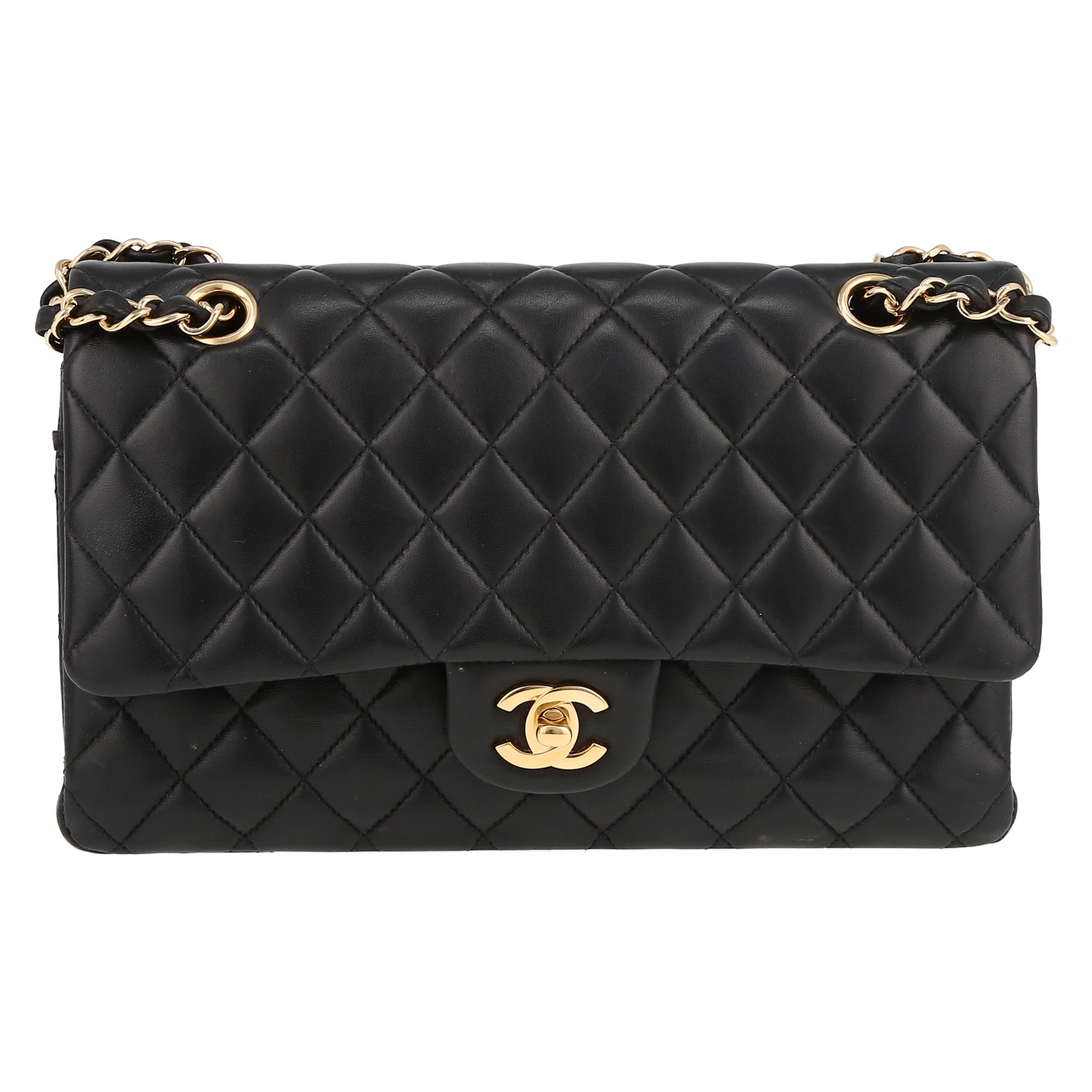 Bolso de mano Chanel  Timeless en cuero acolchado negro - Detail D2