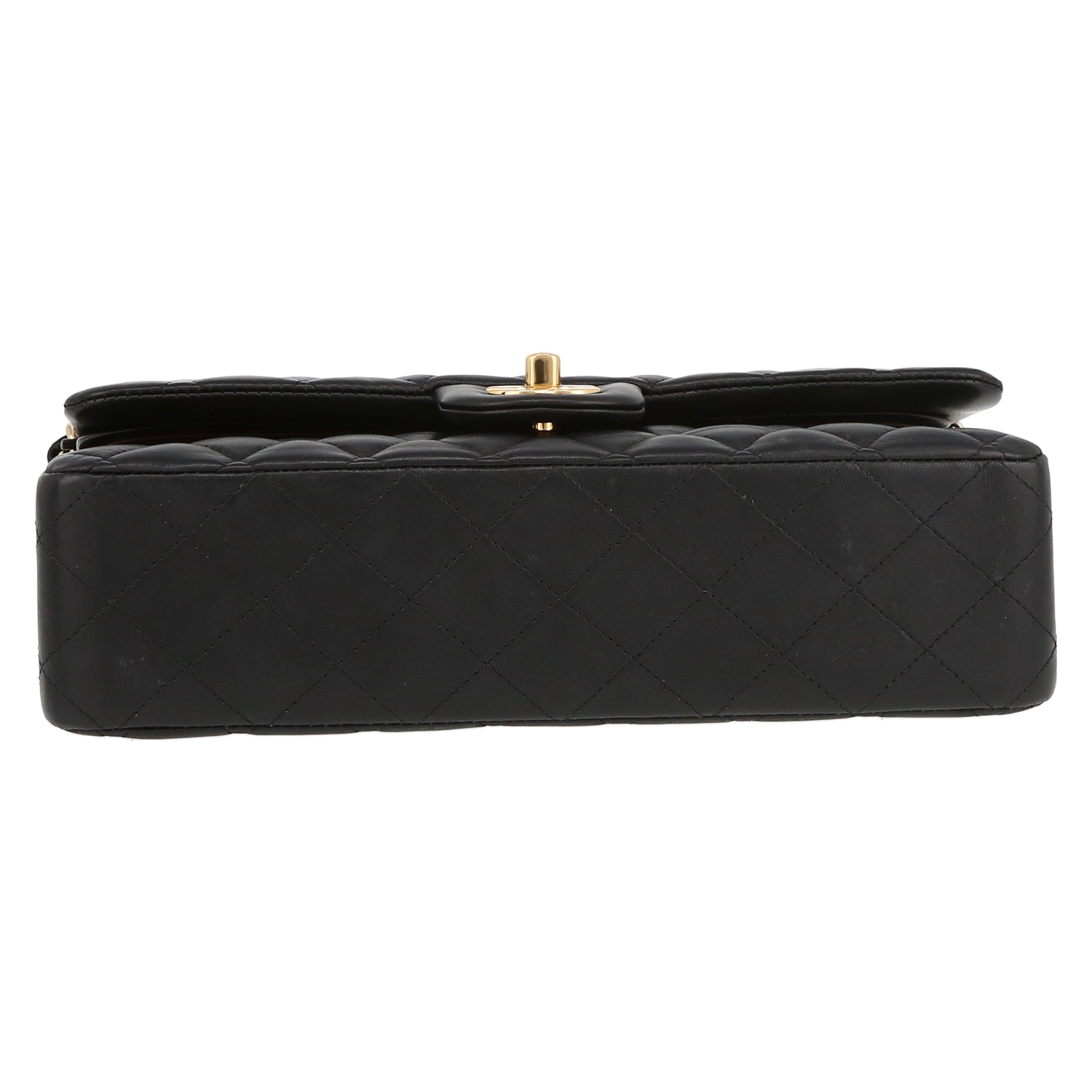 Chanel  Timeless handbag  in black quilted leather - Detail D4