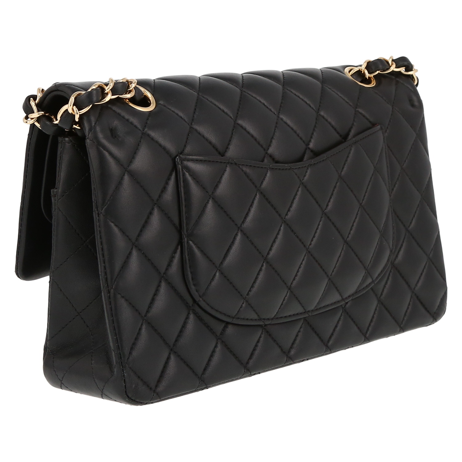 Bolso de mano Chanel  Timeless en cuero acolchado negro - Detail D6