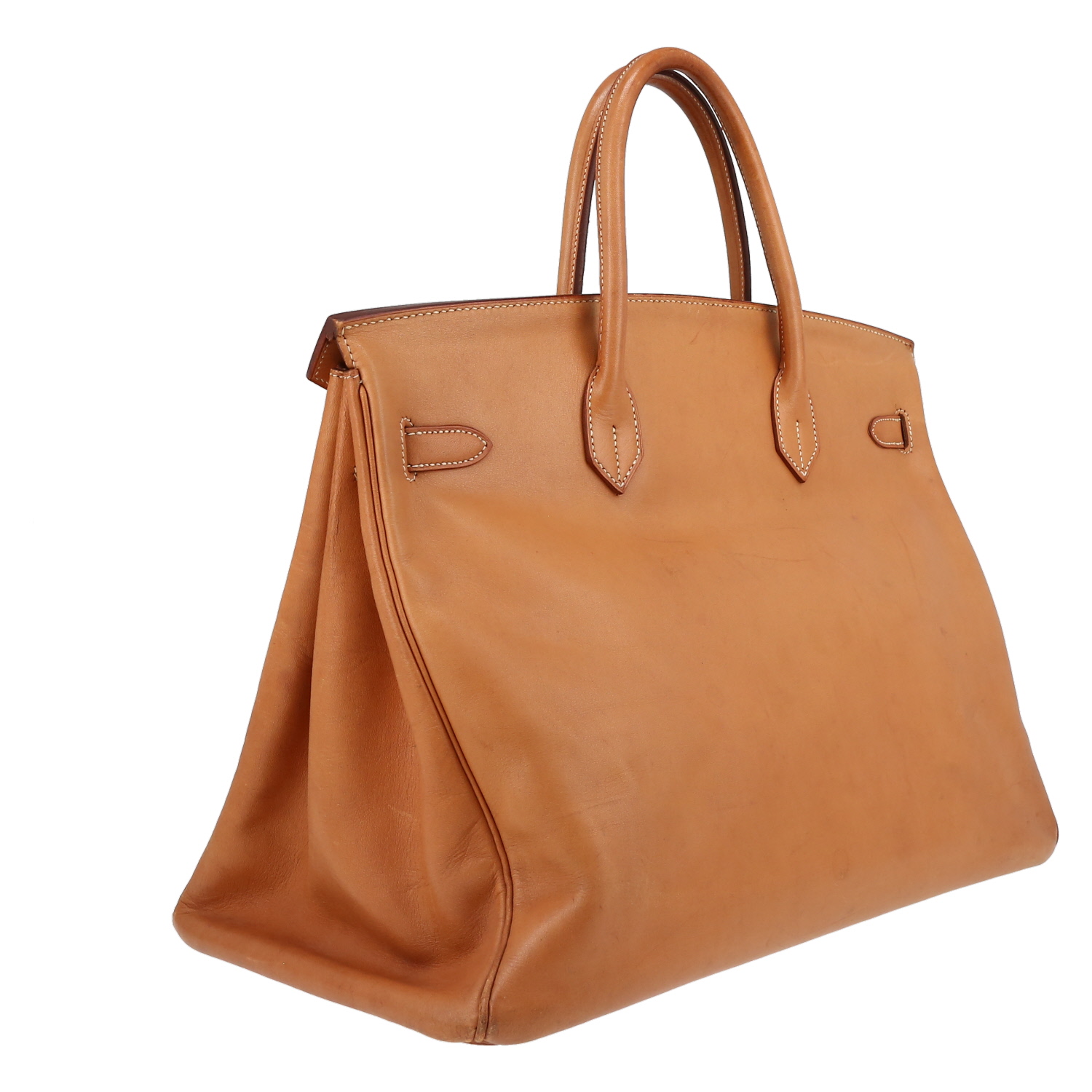 Sac à main Hermès  Birkin 40 cm en cuir naturel - Detail D6