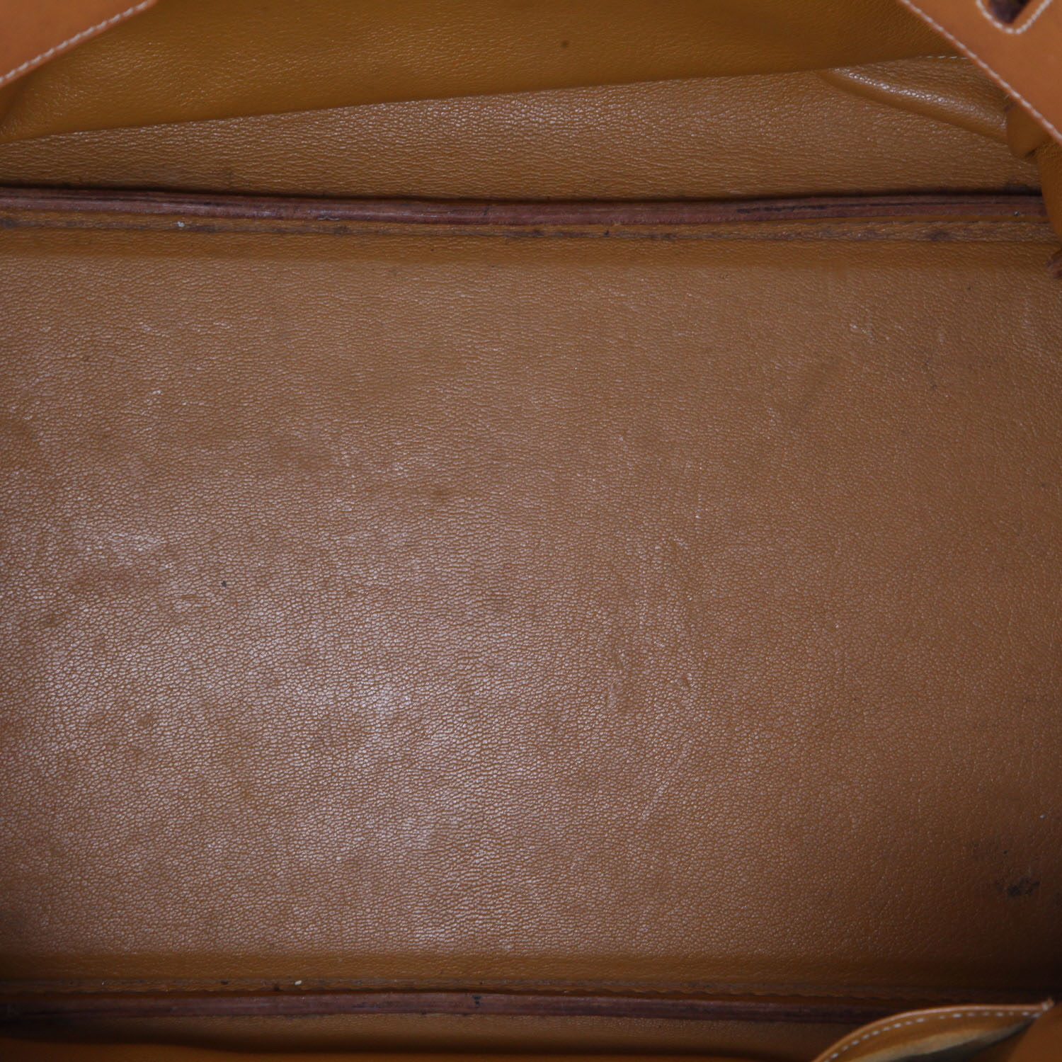 Bolso de mano Hermès  Birkin 40 cm en cuero natural - Detail D8