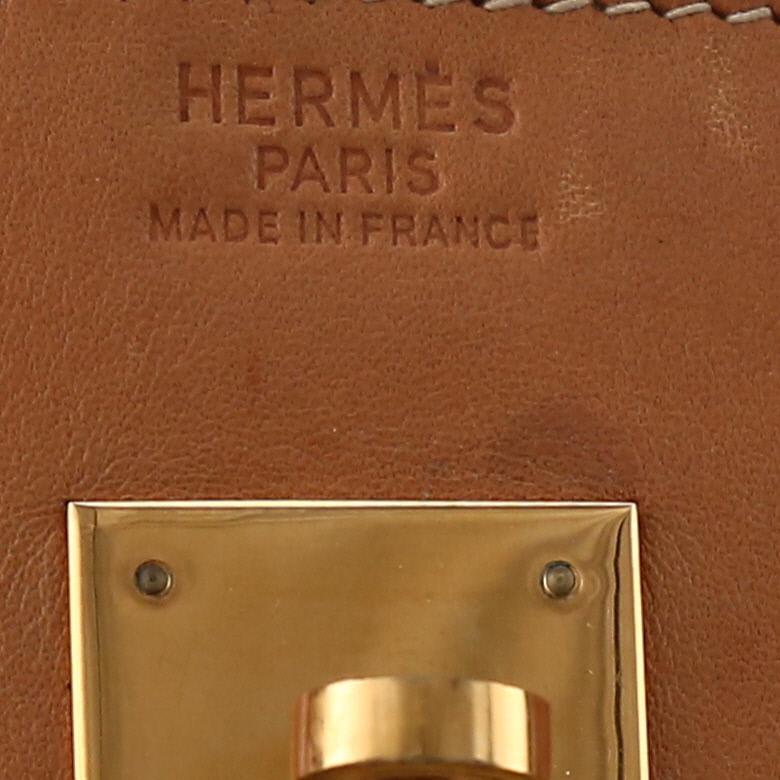 Sac à main Hermès  Birkin 40 cm en cuir naturel - Detail D9