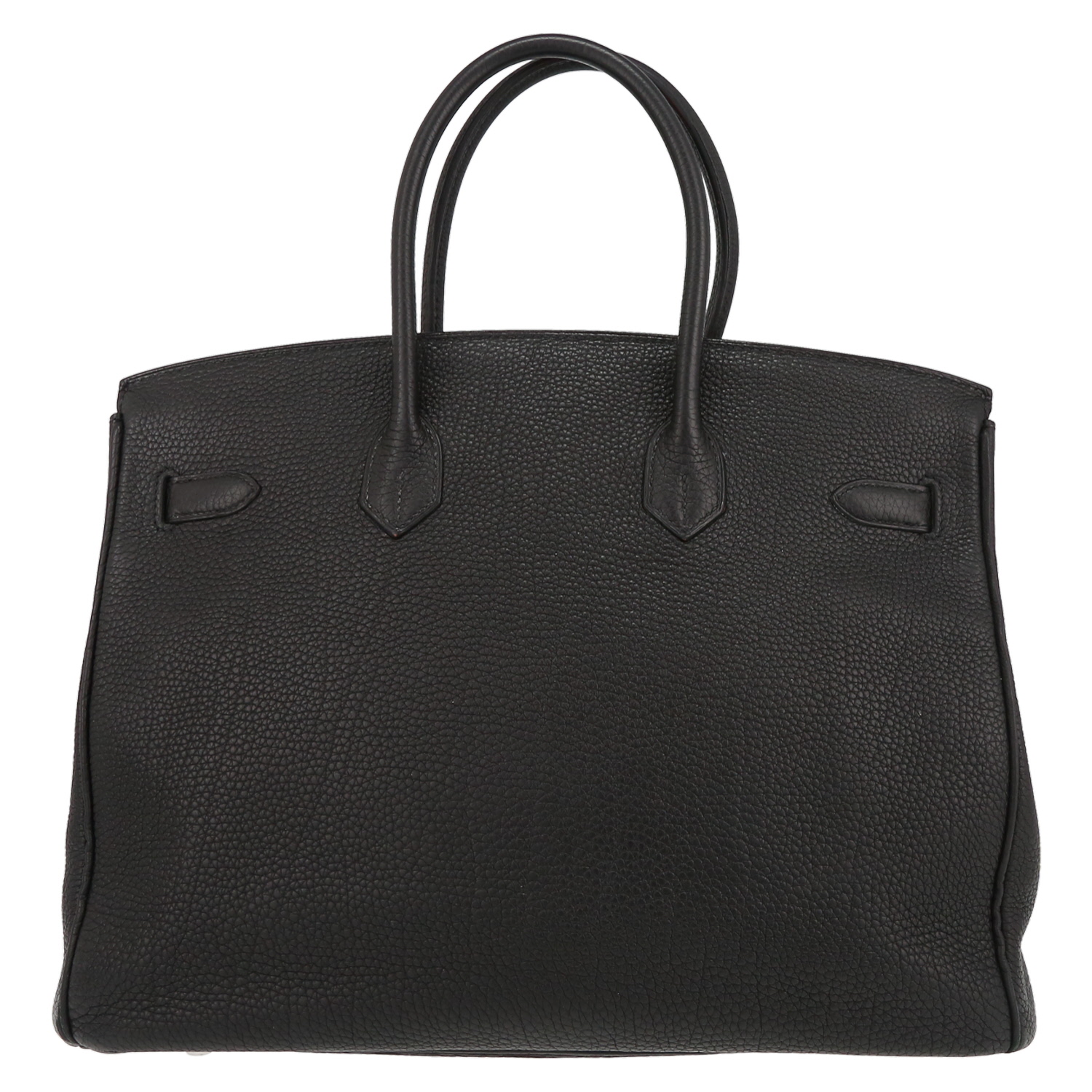 Borsa Hermès  Birkin 35 cm in pelle taurillon clemence nera - Detail D7
