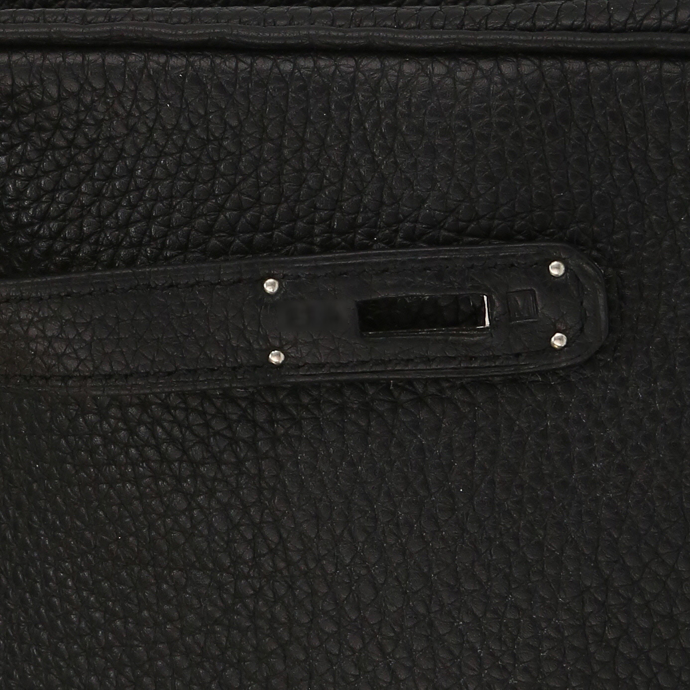 Sac à main Hermès  Birkin 35 cm en cuir taurillon clémence noir - Detail D8