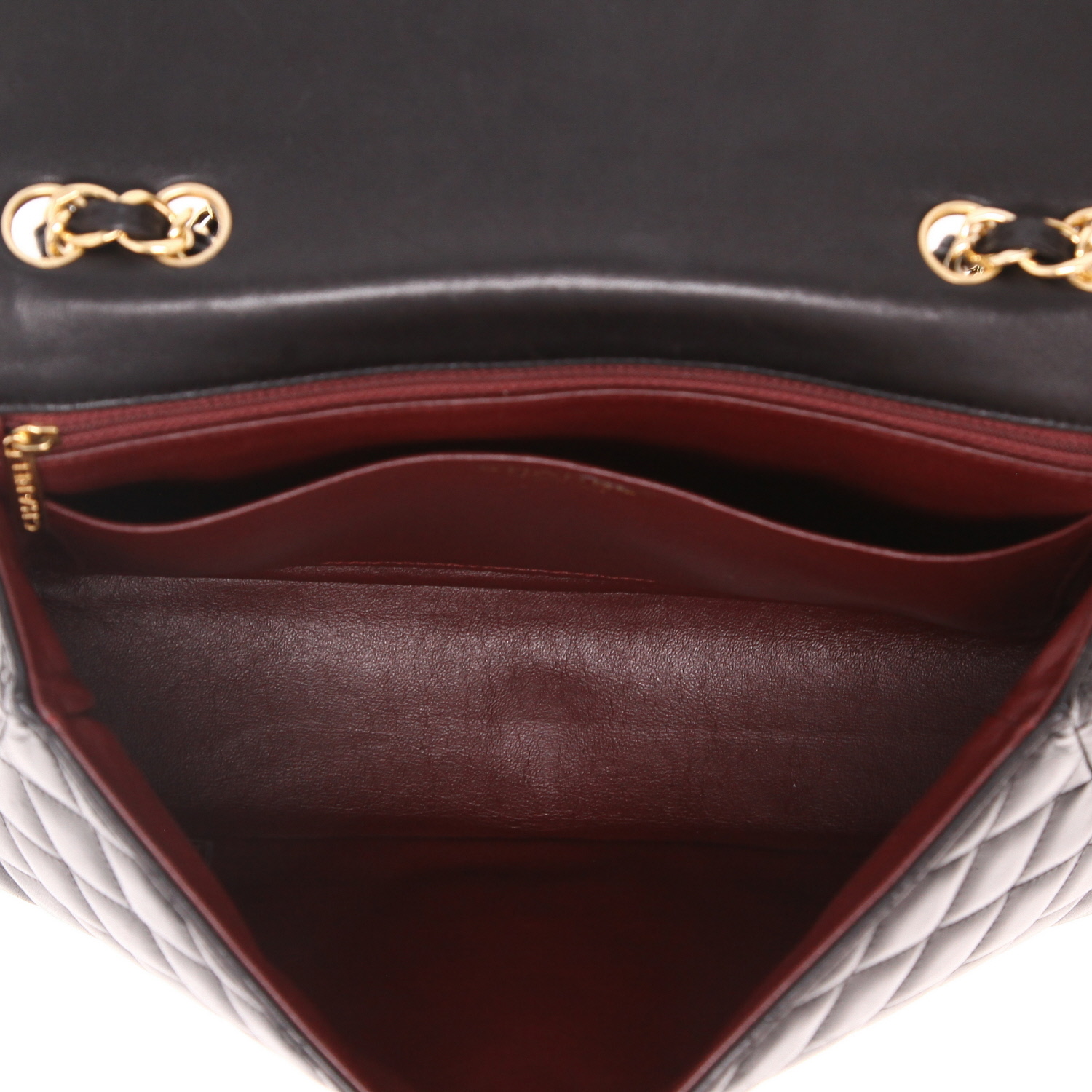 Bolso bandolera Chanel  Timeless Jumbo en cuero acolchado negro - Detail D3
