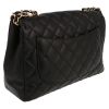 Chanel  Timeless Jumbo shoulder bag  in black quilted leather - Detail D6 thumbnail
