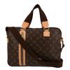 Louis Vuitton  Bosphore bag  in brown monogram canvas  and natural leather - Detail D2 thumbnail