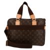 Bolso Louis Vuitton  Bosphore en lona Monogram marrón y cuero natural - Detail D7 thumbnail