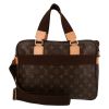 Louis Vuitton  Bosphore bag  in brown monogram canvas  and natural leather - Detail D7 thumbnail