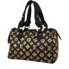 Bolso de mano Louis Vuitton   en lona Monogram marrón y lentejuelas doradas - 00pp thumbnail