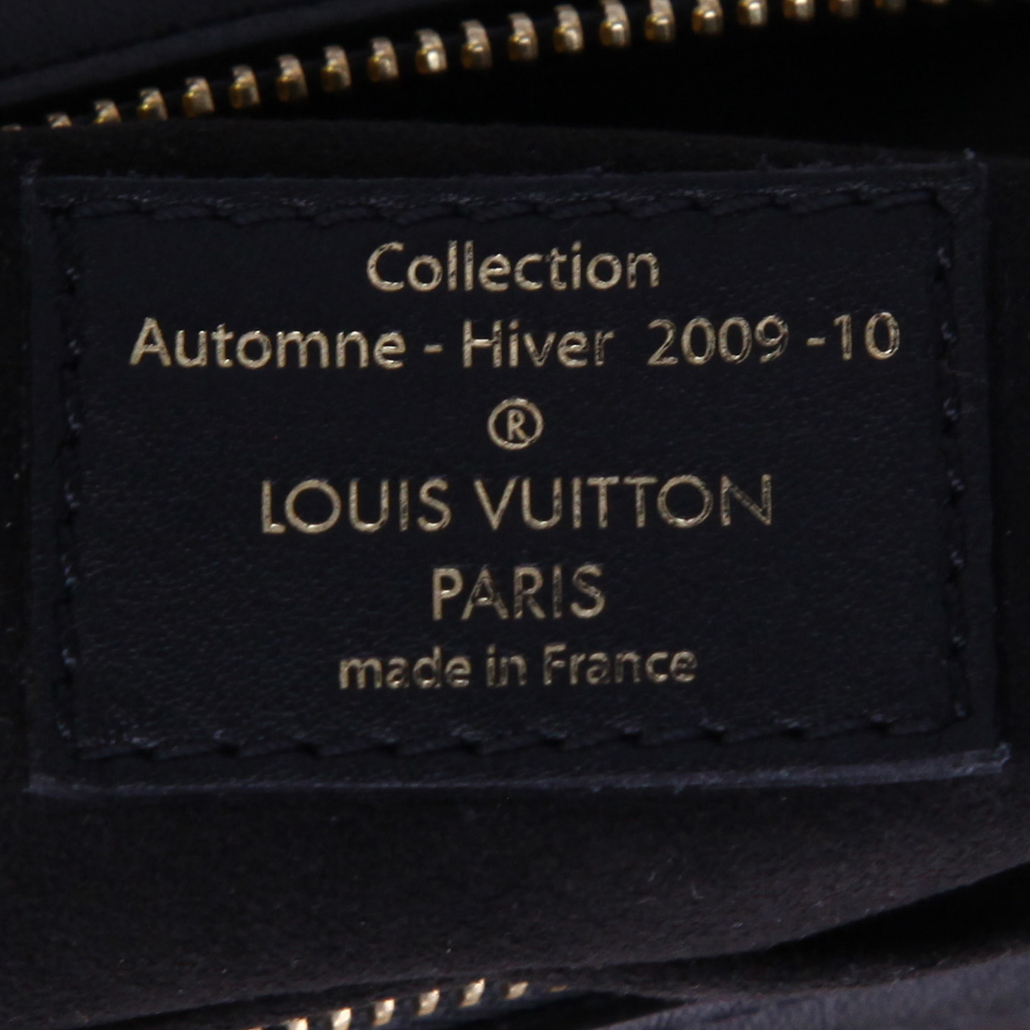 Sac à main Louis Vuitton   en toile monogram marron et sequin doré - Detail D9