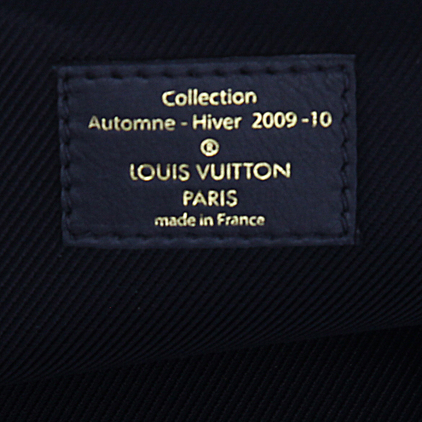 Bolso de mano Louis Vuitton  Mon Double Jeu Néo Alma en cuero Monogram negro y lona bronce - Detail D9
