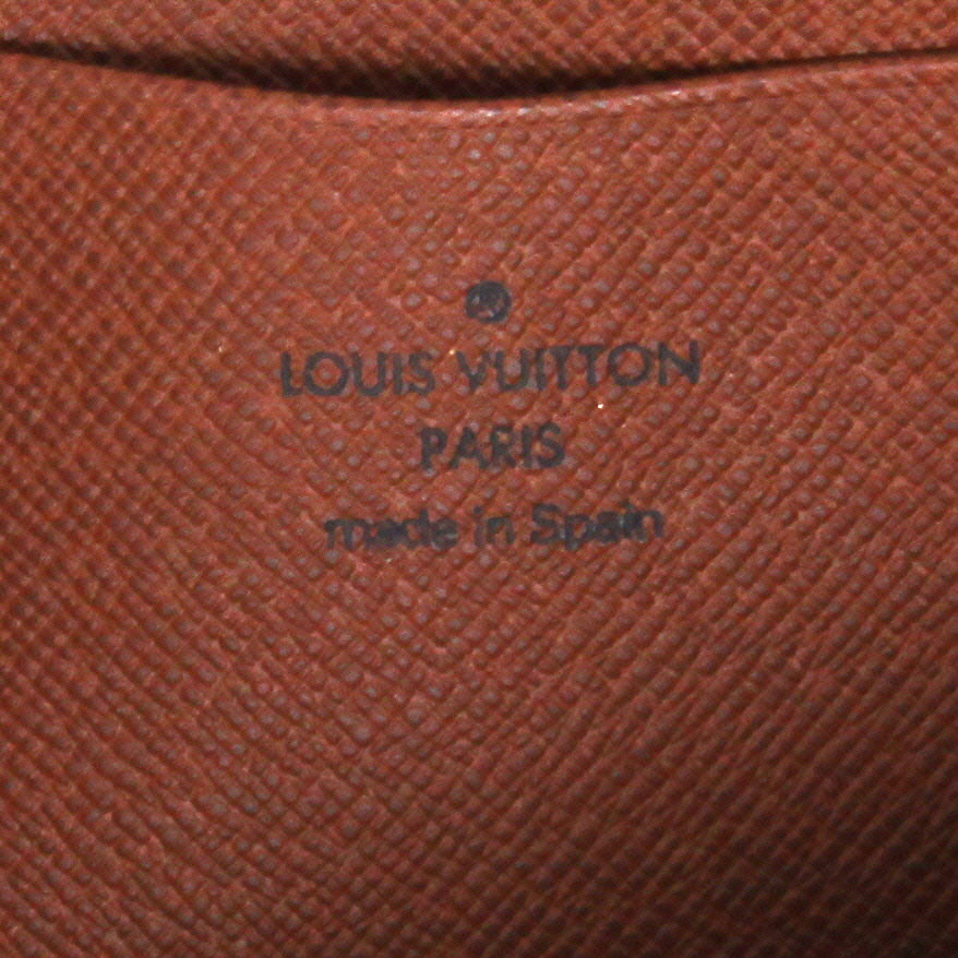 Portafogli Louis Vuitton   in tela monogram cerata marrone - Detail D9