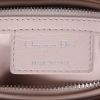 Dior  Lady Dior handbag  in green and silver canvas  and pink leather - Detail D2 thumbnail