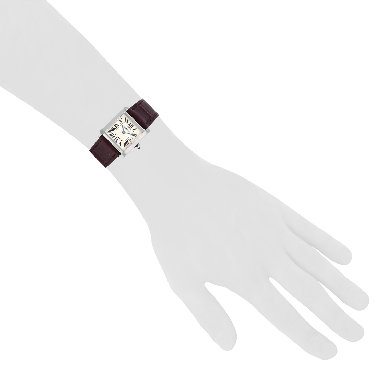 Orologio Cartier Tank Française in acciaio Ref: Cartier - 2465  Circa 2000 - Detail D1