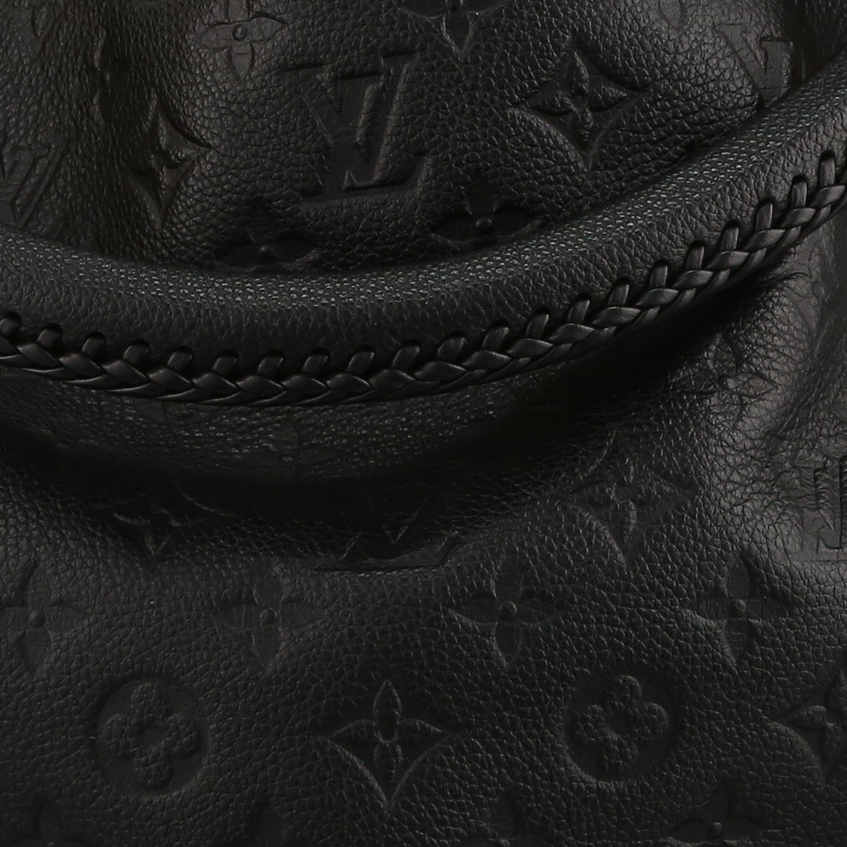 Sac à main Louis Vuitton  Artsy moyen modèle  en cuir monogram empreinte noir - Detail D1