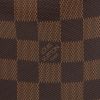 Louis Vuitton  Geronimos pouch  in ebene damier canvas  and brown leather - Detail D1 thumbnail